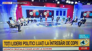 Dezbatere inedită. Liderii partidelor față în față cu întrebările copiilor: Turcan, Barna, Tomac, Ponta, Firea și Ionașcu au răspuns la întrebări despre educație, mediu, sănătate