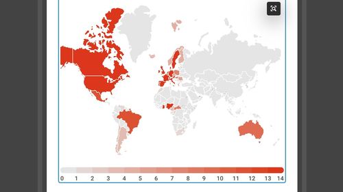 HARTA infectărilor cu variola maimuței confirmate până acum în lume / Numărul cazurilor la nivel global depășește 3.400 de infectări / Primii 6 pacienți diagnosticați în România / Marea Britanie se apropie de 800 de cazuri