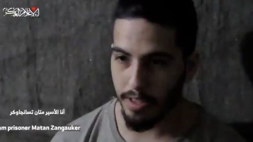 Video cu un ostatic israelian, transmis de aripa armată a Hamas  / Matan Zangauker, în vârstă de 24 de ani, a fost răpit de acasă