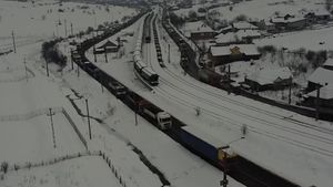 Coadă de camioane la Salina Dej / 5.500 de tone de sare s-au vândut într-o singură zi / E de aproape zece ori mai mult decât s-a vândut în întreaga iarnă trecută