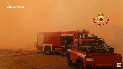 Regiunea Salento din sudul Italiei, afectată de incendii / Turiștii au evacuat plajele