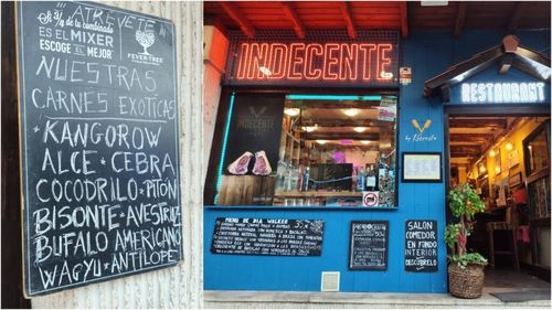 VIDEO FOTO | Ce feluri de carne „exotică” am testat într-un restaurant din munți, la granița între Spania și Franța/ Bizon, crocodil sau cangur sunt servite alături de carne de vită din regiune