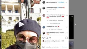 VIDEO Catherine Zeta-Jones, la Castelul Peleș: Dacă aș fi o prințesă, aici mi-aș dori să locuiesc
