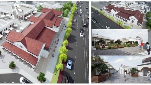 FOTO Cum ar putea arăta Piața Matache, reconstruită de la zero în două etape: apar zece magazine individuale cu terase, o parcare subterană, apoi se va reconstitui Hala Matache cu fațada din 1887