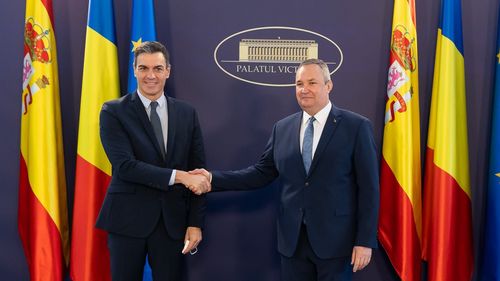 VIDEO Premierul spaniol Pedro Sánchez a fost primit la Palatul Victoria de Nicolae Ciucă