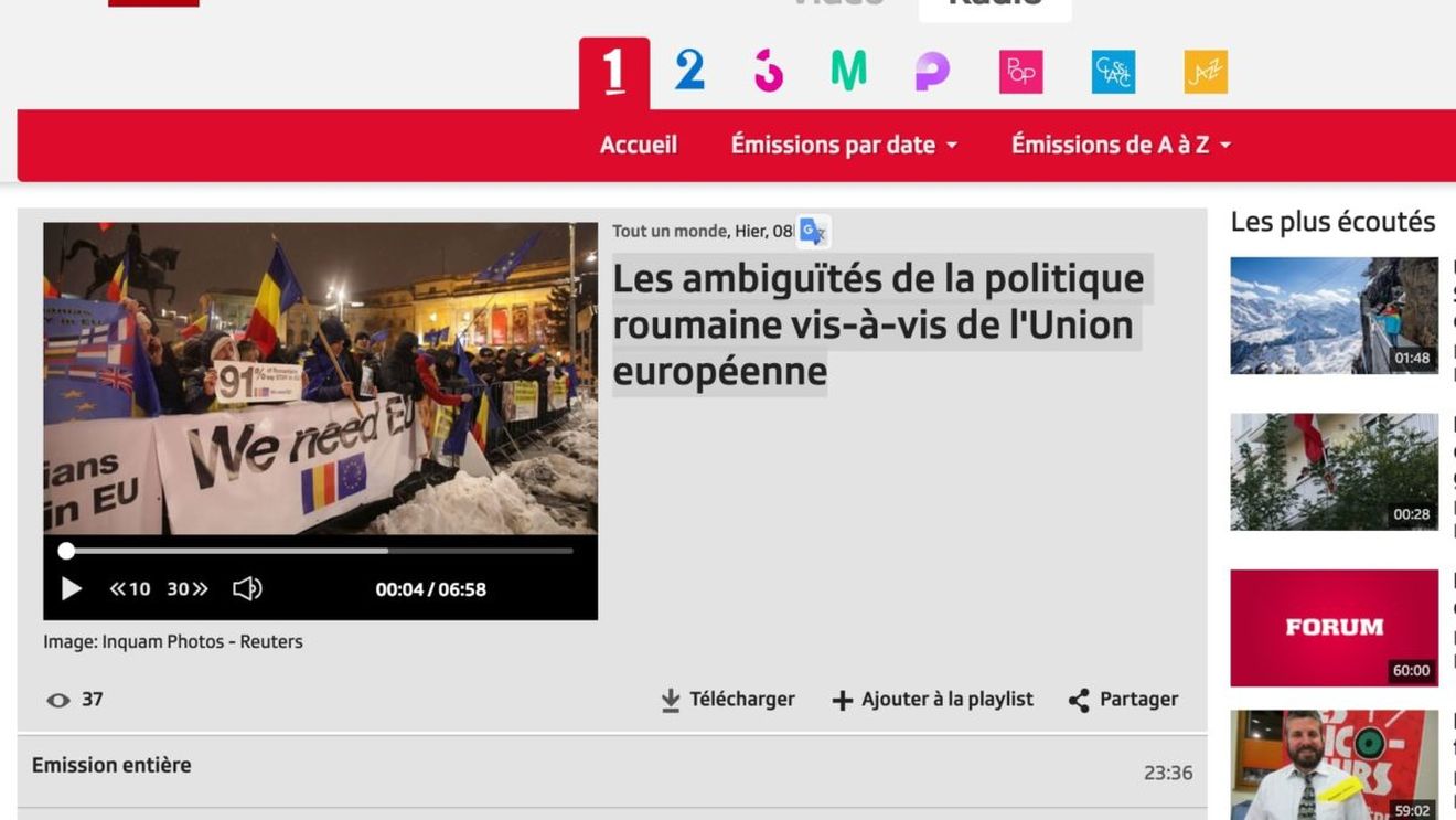 România în presa elvețiană: ”Un nou ghimpe pentru UE” / ”Pentru guvernul român, să se libereze de UE înseamnă să-i scape de închisoare pe unii din liderii PSD”