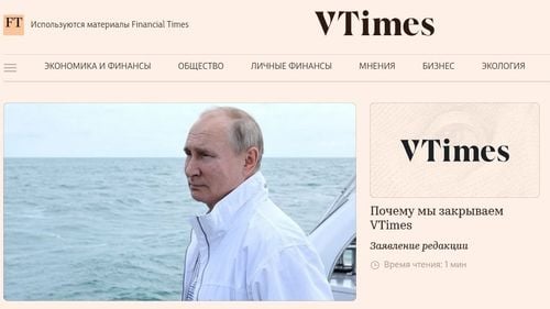 Catalogat "agent al străinătăţii", site-ul independent rus VTimes se închide / Agenții de publicitate au fost puși pe fugă, iar ziariștii se tem de amenzi și procese penale 