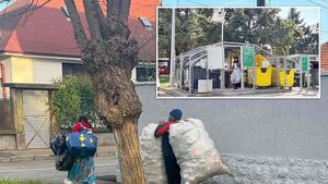 Goana după PET-uri în Oradea: Au ajuns la mare căutare printre oamenii străzii /  Le aduc profituri și de sute de lei pe zi / ”Ei știu regulile foarte bine. Caută doar ambalajele cu  ”bulină””