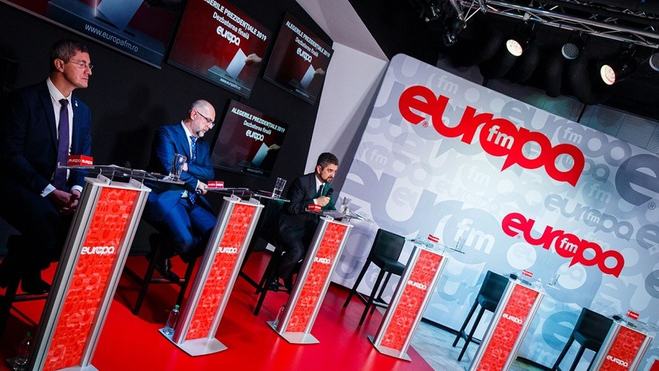Audiența dezbaterii prezidențiale de la Europa FM: Peste 880.000 de vizualizări online, plus ascultătorii pe radio și telespectatorii câtorva televiziuni locale