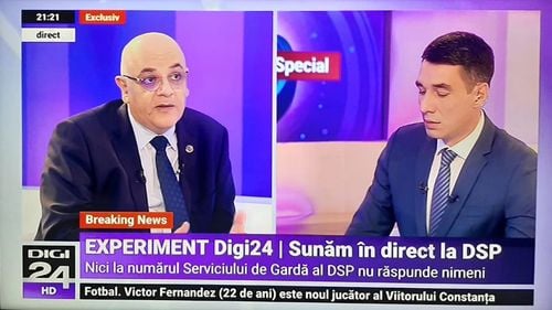 UPDATE Angajații DSP București nu au răspuns la niciun apel telefonic într-un experiment live, într-o emisiune la care participa Raed Arafat/ După 30 de minute a răspuns o angajată spunând că nu face față telefoanelor