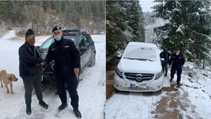 Jandarmii bihoreni au ajutat un chinez să iasă cu mașina din zăpadă. După două zile polițiștii din Cluj au descoperit că automobilul de 70 de mii de euro era de fapt furat