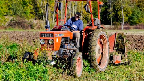 Tractor cu remorcă confiscat la Constanța pentru abandonarea deșeurilor pe câmp / Plus o amendă de 10 mii de lei
