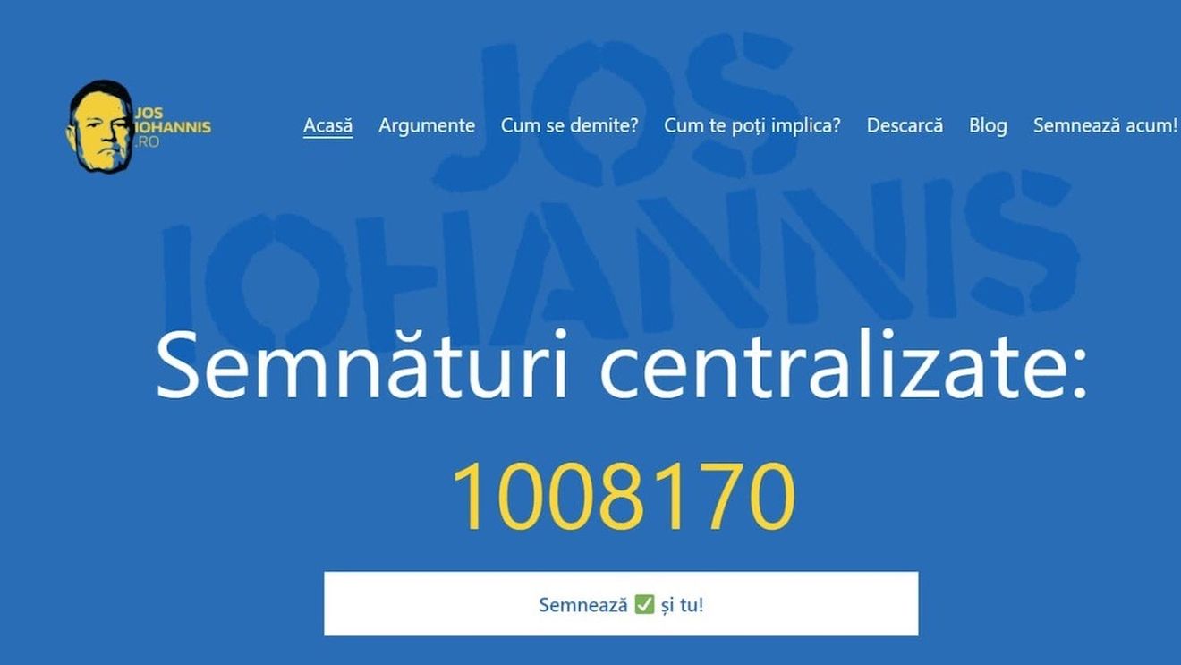 George Simion anunță că AUR a strâns peste un milion de semnături pentru demiterea președintelui Iohannis