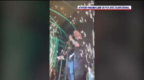 VIDEO Momentul în care efectele pirotehnice au dat foc la clubul din Macedonia de Nord. 59 de oameni au murit