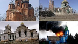 FOTO Ministerul ucrainean al Culturii publică fotografii cu bisericile distruse de bombardamentele rusești