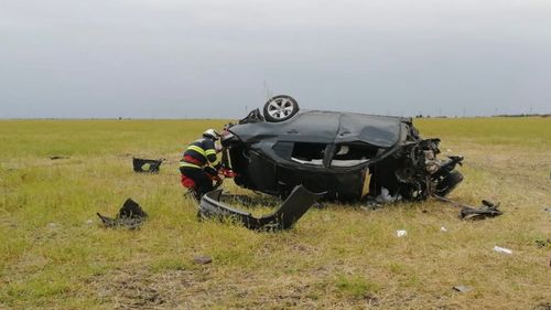 Accident deosebit de grav în Brebeni, județul Olt. Șoferul a decedat