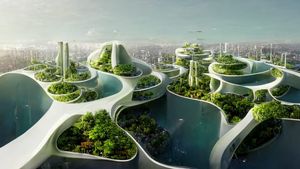 GALERIE FOTO Cum arată zgârie-norii viitorului, proiectați de un arhitect cu ajutorul Inteligenței Artificiale
