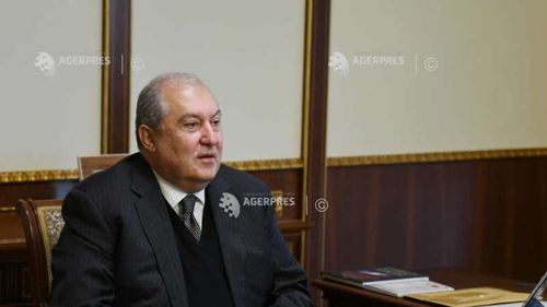 Președintele Armeniei a demisionat/ Armen Sarkissian se afla în dispută cu premierul Nikol Paşinyan