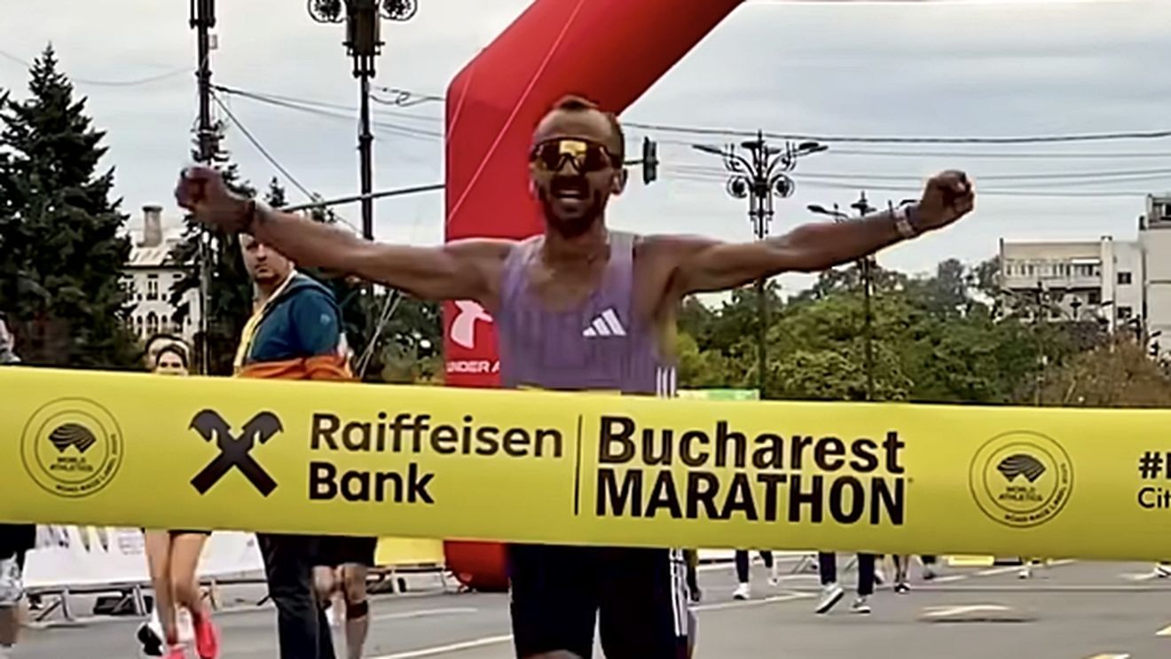 VIDEO Nicolae Soare a doborât recordul național la maraton - Performanța data de 47 de ani