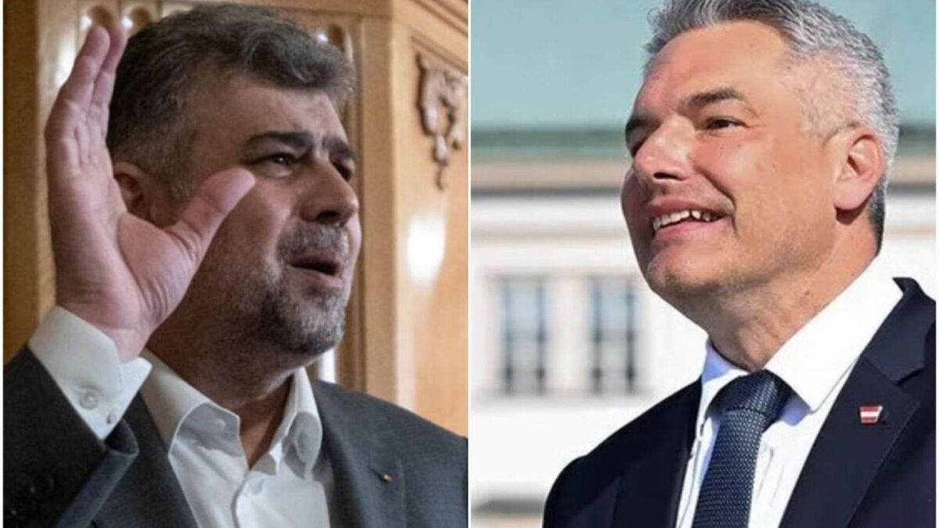 Marcel Ciolacu a discutat cu cancelarul austriac Karl Nehammer despre Schengen