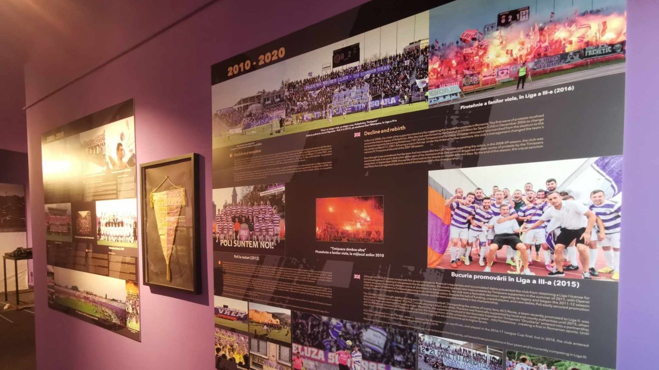 VIDEO&FOTO Pelerinaj pe stadionul „Dan Păltinișanu” din Timișoara, înainte de demolare. Suporterii își pot lua rămas bun de la bătrâna arenă, vizitând o expoziție emoționantă / Foști jucători ai Poli rememorează momente emblematice