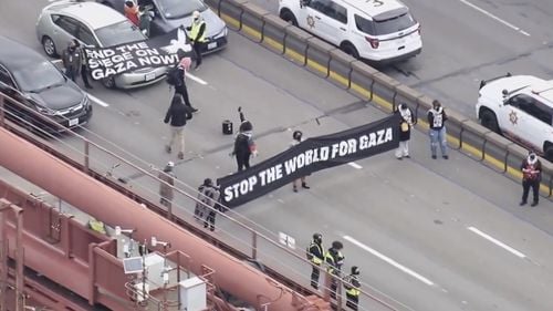 Podul Golden Gate din San Francisco, blocat de manifestanți pro-palestinieni