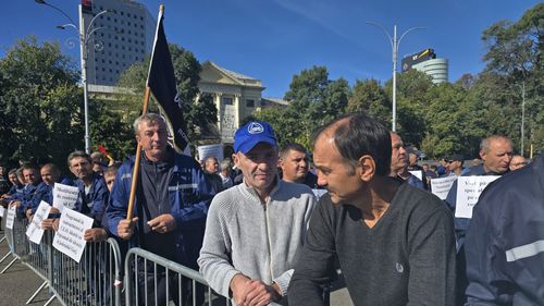 Sute de mineri și energeticieni din CEO protestează în București / Sunt nemulțumiți de noua lege a pensiilor