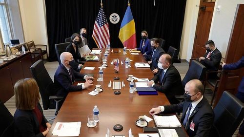 Bogdan Aurescu, la reuniunea miniștrilor Afacerilor Externe pe teme legate de gestionarea pandemiei de Covid-19, găzduită de secretarul de stat american, Antony Blinken