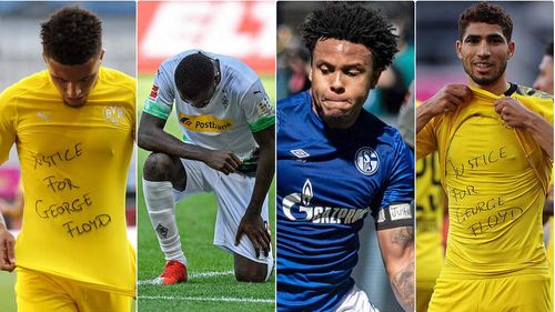 Fotbaliștii din Bundesliga care au afișat mesaje antirasism după uciderea lui George Floyd nu vor fi sancționați de Federația germană