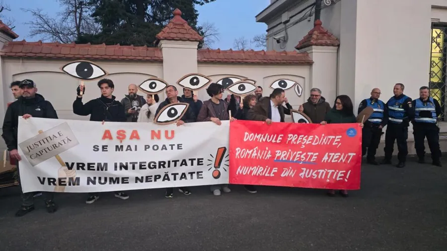 Protest Palatul Cotroceni