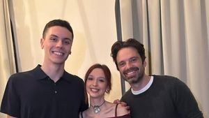 David Popovici a postat o imagine în care apare alături de Sebastian Stan: “Dacă mă antrenez destul, poate prind şi eu un rol în următorul film Marvel”