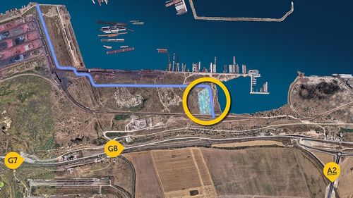 VIDEO Administrația Portului Constanța anunță finalizarea unui nou drum și a unei parcări pentru 80 de camioane în zona în care ajung tirurile cu cereale