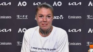 „Joc pentru tatăl meu, care luptă în război” - Povestea ucrainencei care a impresionat la Australian Open