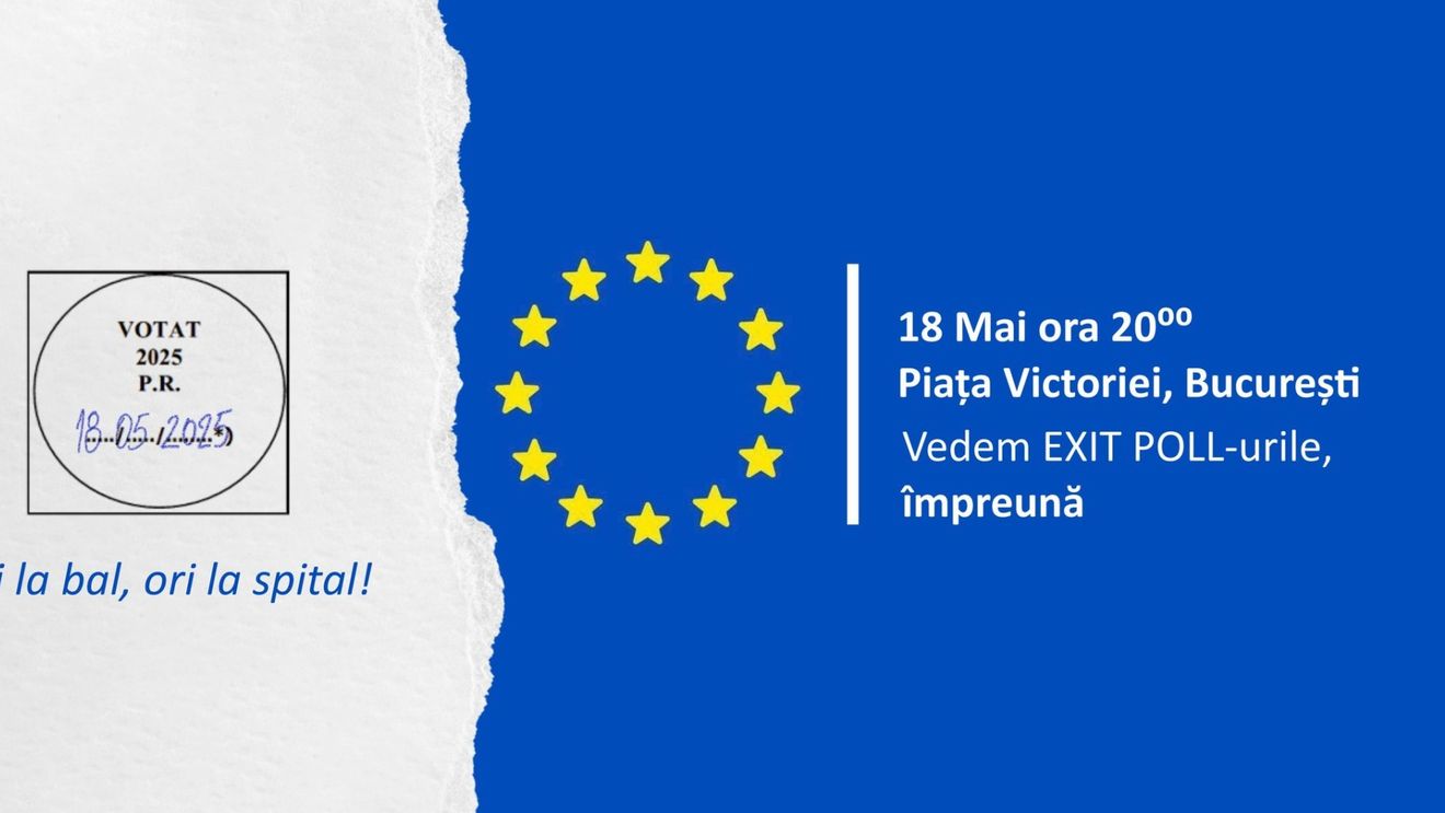 Manifestație anunțată duminică seara în Piața Victoriei pentru a aștepta rezultatele la exit-polluri: „Ori la bal, ori la spital”