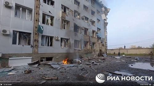 VIDEO Cinci răniți într-o explozie în orașul ucrainean Melitopol, controlat de Rusia (oficiali pro-Moscova)