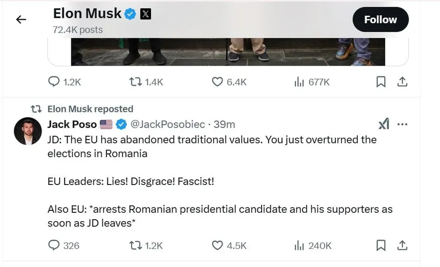postare Elon Musk