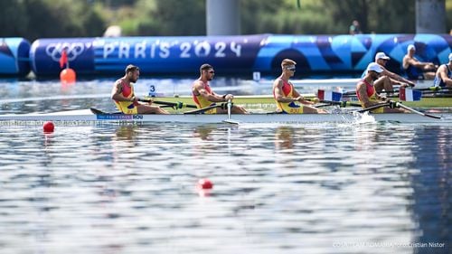 JO Paris 2024: Echipajul tricolorilor de canotaj de la patru rame masculin a terminat finala pe locul 5