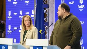Preşedinta Parlamentului European promite ajutorul UE pentru reconstrucţia Ucrainei după război: „Sunt la Kiev pentru a da un mesaj de speranţă. Suntem alături de voi”