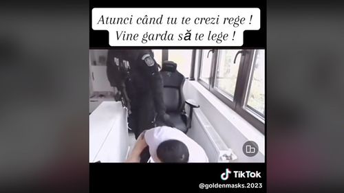 Allin, "regele TikTok-ului", reținut pentru amenințare și tulburarea liniștii publice / Arunca lucruri de la fereastră, s-a filmat în posturi indecente în magazine și și-a amenințat vecina