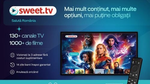 Ești gata să te uiți la televizor cu SWEET.TV? Ai 30 de zile acces gratuit la platforma de ultimă generație