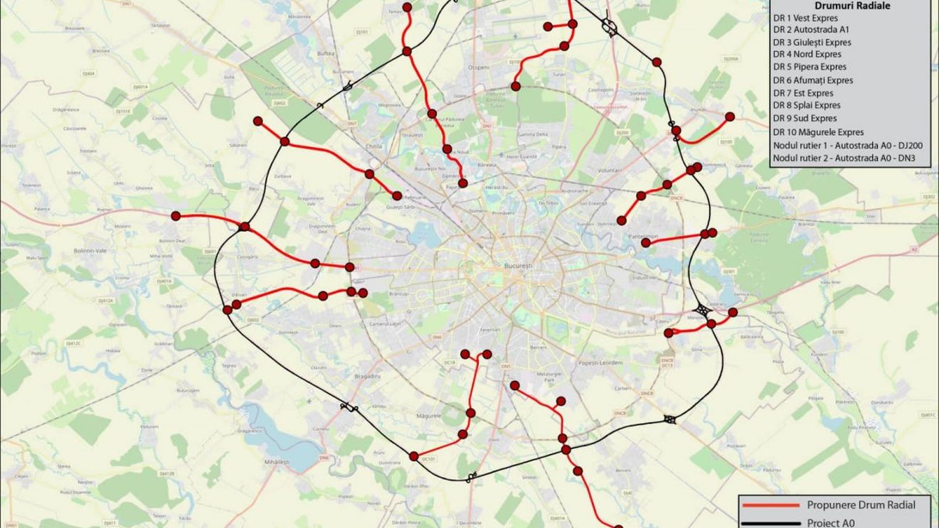 Primăria București vrea să prelungească 10 mari bulevarde până în șoseaua de centură. Care sunt ”drumurile radiale”
