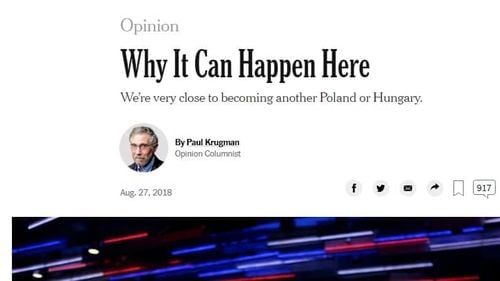 Editorial NYTimes: SUA sunt foarte aproape să devină o nouă Ungarie sau Polonie