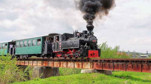 Mocănița din Țara Moților și-a reluat cursele / Traseul de 7km durează circa 45 de minute