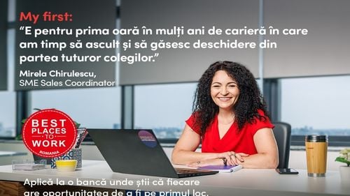 First Bank, distinsă cu titlul de „Best Places to Work in 2023”, redefinește cultura organizațională  (P)