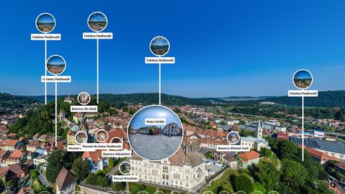 Cetatea Medievală Sighişoara poate fi vizitată, în premieră, cu ajutorul unui tur virtual panoramic