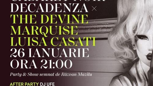 Cabaret Noir la Mița Biciclista. Un show semnat Răzvan Mazilu și o petrecere cu DJ UFe