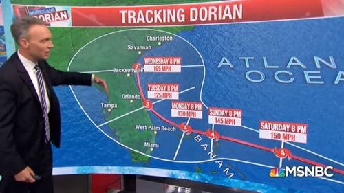 Uraganul Dorian a ajuns la categoria 4, cu vânt de aproape 215 km/oră
