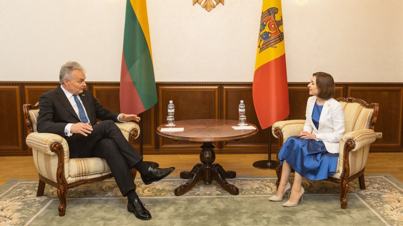 Maia Sandu, după întâlnirea cu președintele Gitanas Nauseda: Contăm pe sprijinul Lituaniei în parcursul nostru european