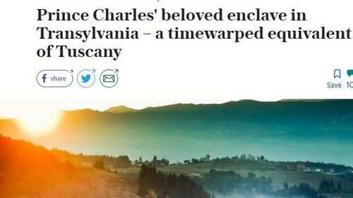Reportaj The Telegraph: Enclava din Transilvania dragă prinţului Charles, un echivalent atemporal al Toscanei/ Locurile sălbatice rămân neatinse de lumea modernă