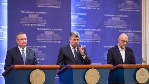 VIDEO Nicolae Ciucă, Marcel Ciolacu și Kelemen Hunor, declarații după măsurile de 17,3 miliarde de lei/ Ciolacu: Mă bucur că am decis să fac această coaliție/ Hunor: Criza economică se va adânci/ Ciucă: 52% vine din fonduri UE/ Câciu: Exclus să creștem taxe și impozite
